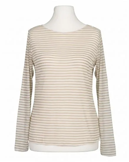 Longsleeve mit Cashmere in beige von Italia Moda