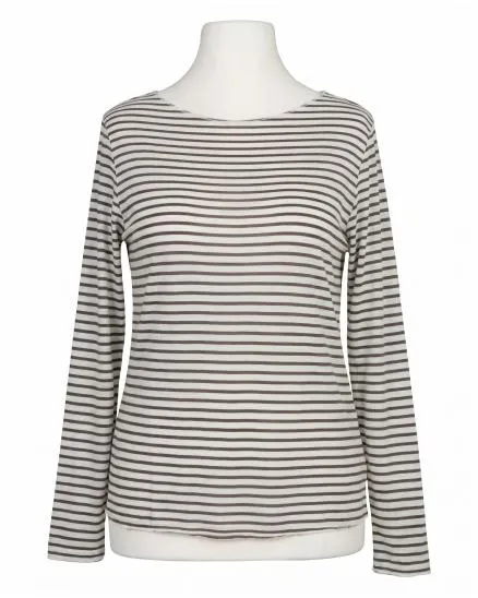 Longsleeve mit Cashmere in braun von Italia Moda
