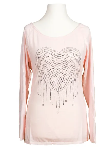Shirt Herz in rosa von Spaziodonna