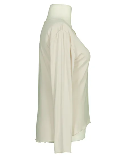 Longsleeve Viskose in beige von Made in Italy