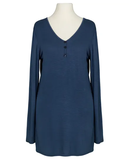 Longsleeve Viskose in blau von Made in France