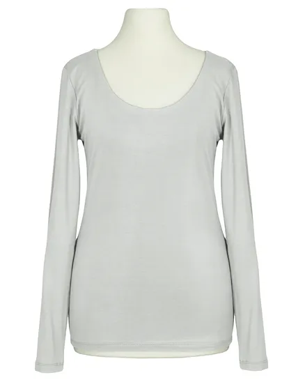 Longsleeve Viskose in grau von Italia Moda