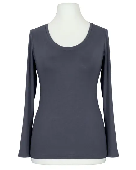 Longsleeve Viskose in grau von FASHION