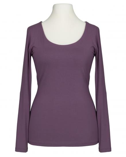 Longsleeve Viskose in mauve von Italia Moda