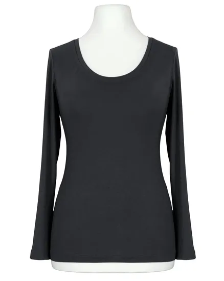 Longsleeve Viskose in schwarz von FASHION