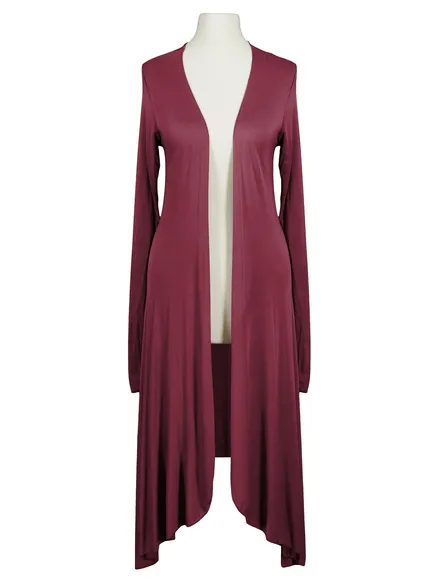Longstrickjacke in beere von fashion made in italy