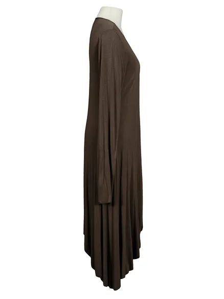 Longstrickjacke in braun von fashion made in italy