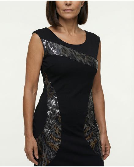 Longtop mit Pailletten in schwarz von RESTART