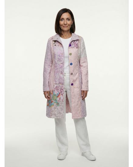 Mantel mit Stickerei in rosa von DY Design