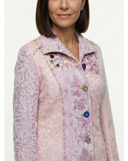 Mantel mit Stickerei in rosa von DY Design