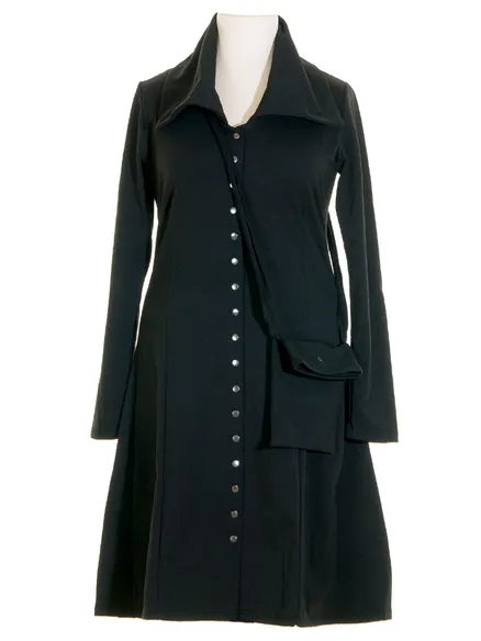 Kleid im Mantelstil in schwarz von FASHION