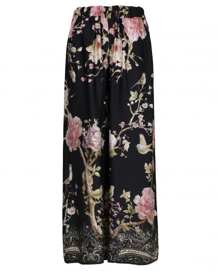 Marlenehose Floral in schwarz von Made in Italy