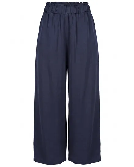 Marlenehose mit Seide in blau von Style Touch