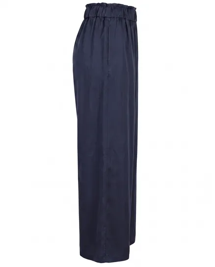 Marlenehose mit Seide in blau von Style Touch