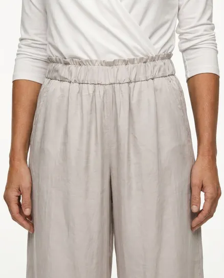 Marlenehose mit Seide in creme von Style Touch