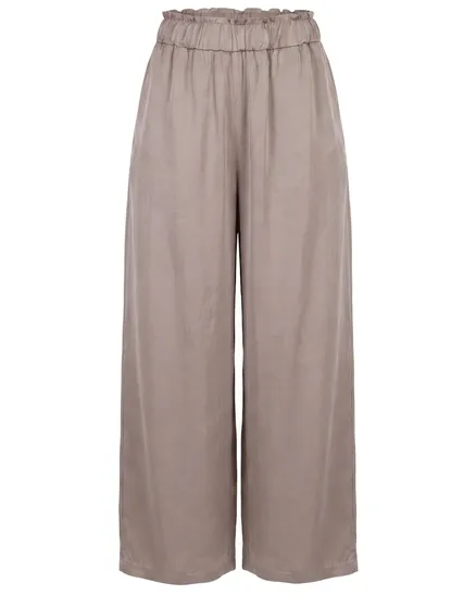 Marlenehose mit Seide in hellbraun von Style Touch