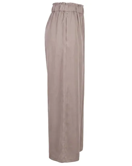 Marlenehose mit Seide in hellbraun von Style Touch
