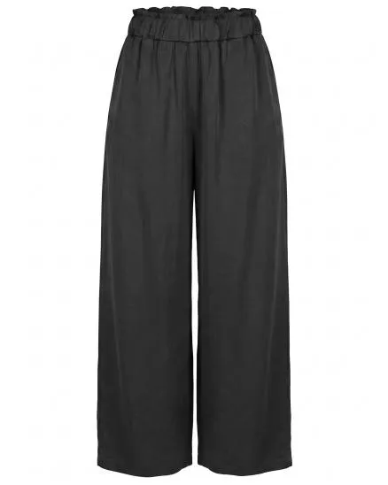 Marlenehose mit Seide in schwarz von Style Touch