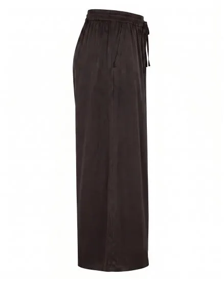 Marlenehose Satin in braun von Moda Italia