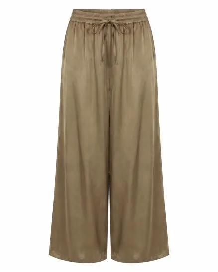 Marlenehose Satin in camel von Moda Italia