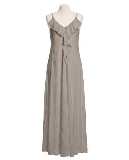Maxikleid Baumwolle in braun von Made in Italy
