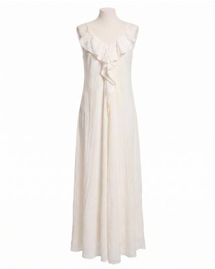 Maxikleid in creme von Made in Italy