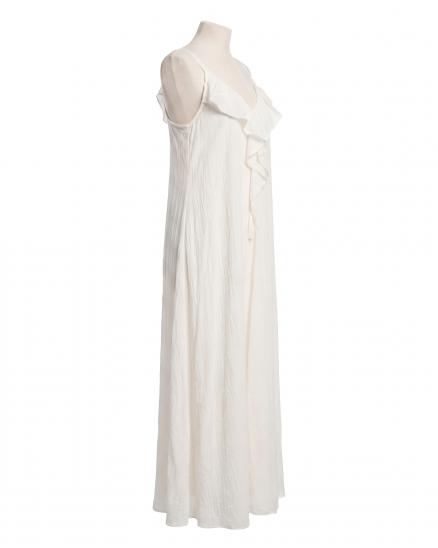 Maxikleid in creme von Made in Italy