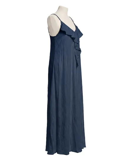 Maxikleid Baumwolle in dunkelblau von Made in Italy