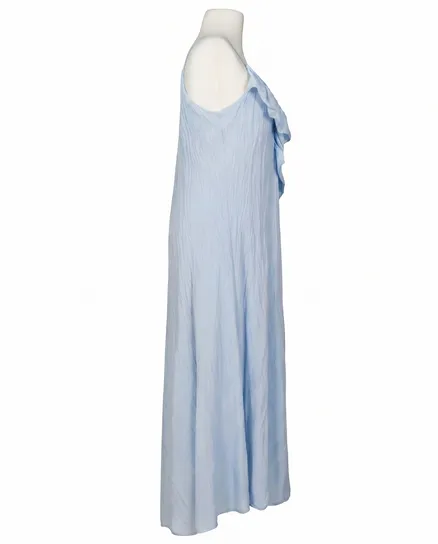 Maxikleid Baumwolle in hellblau von Made in Italy