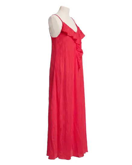 Maxikleid Baumwolle in rot von Made in Italy
