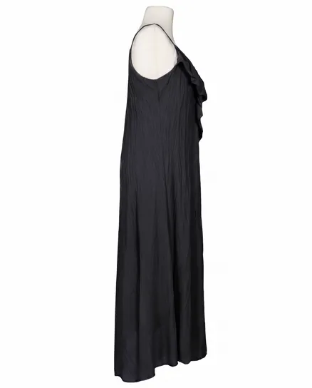 Maxikleid Baumwolle in schwarz von Made in Italy