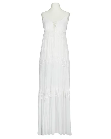 Maxikleid mit H�kelspitze in wei� von Spaziodonna