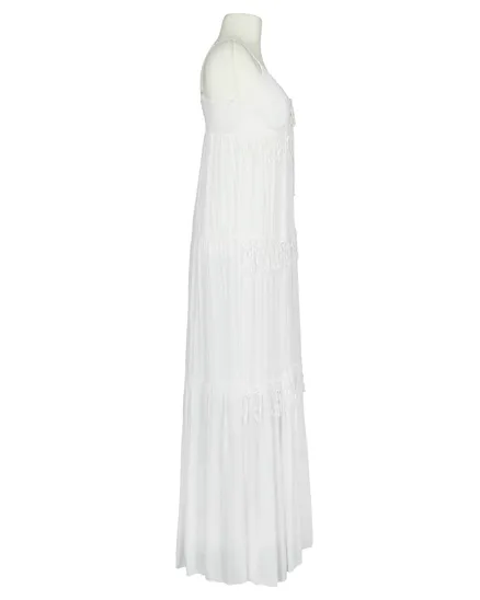 Maxikleid mit H�kelspitze in wei� von Spaziodonna