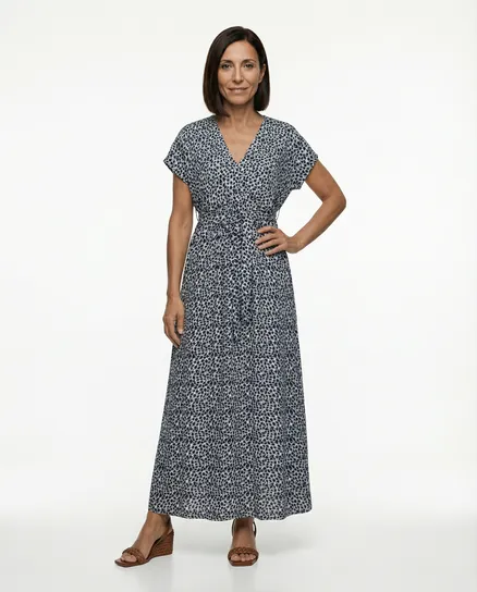 Maxikleid Floral in blau von Monday Afternoon