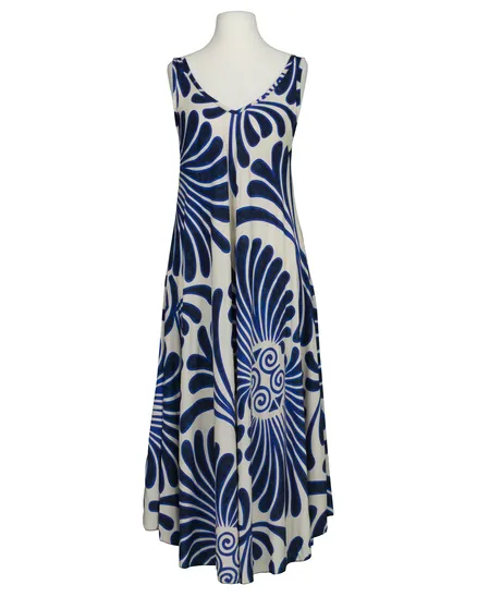 Maxikleid Floral in blau von Made in Italy