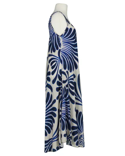Maxikleid Floral in blau von Made in Italy