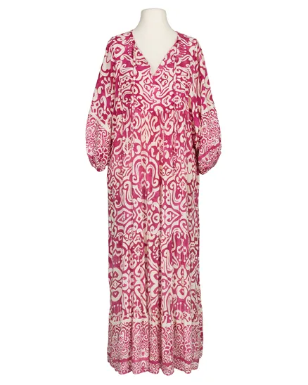 Maxikleid mit Muster in pink von H. Trend