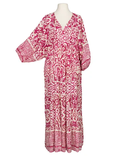 Maxikleid mit Muster in pink von H. Trend