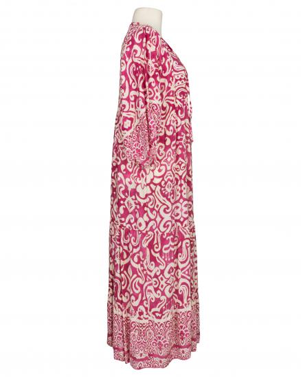 Maxikleid mit Muster in pink von H. Trend