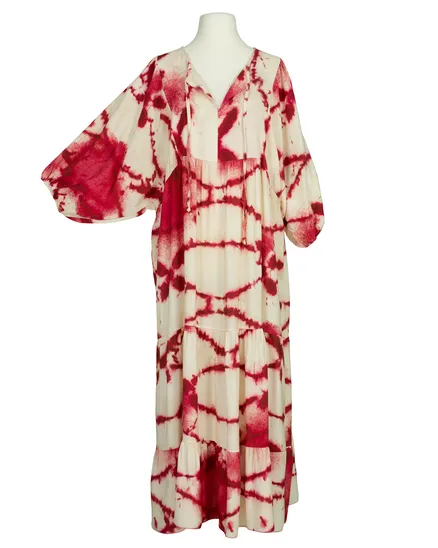 Maxikleid mit Muster in rot von H. Trend