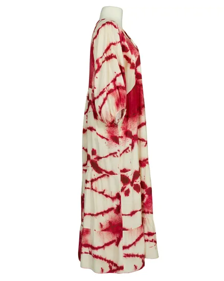 Maxikleid mit Muster in rot von H. Trend
