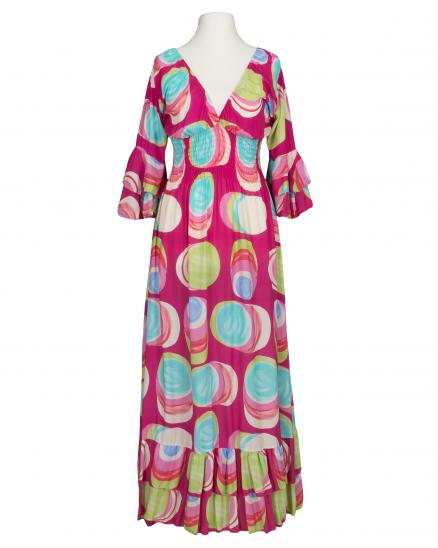 Maxikleid mit Print in pink von H. Trend