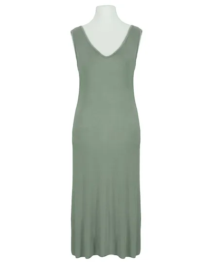 Maxikleid mit Seide 2tlg. in khaki von Made in Italy
