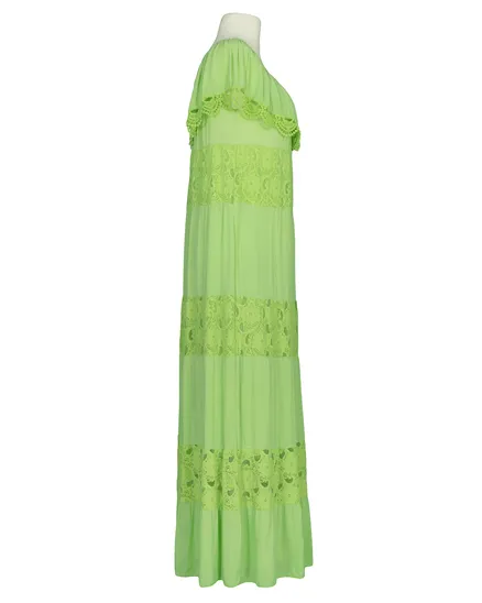 Maxikleid mit Spitze in gr�n von Made in Italy
