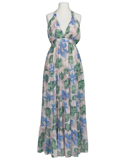 Maxikleid Neckholder in bunt von Made in Italy