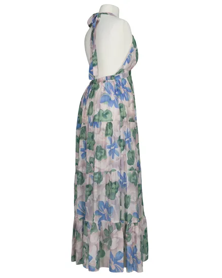 Maxikleid Neckholder in bunt von Made in Italy