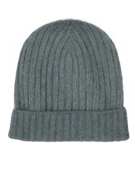 M�tze mit Alpaka und Wolle in grau von Made in Italy