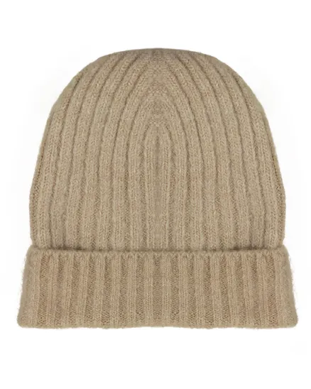 M�tze mit Alpaka und Wolle in taupe von Made in Italy