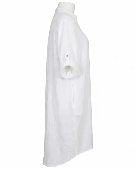 Musselin Kleid in wei� von Made in Italy