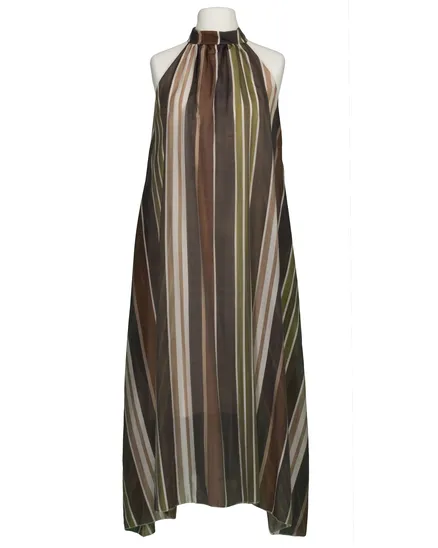 Neckholderkleid A-Linie in bunt von Made in Italy
